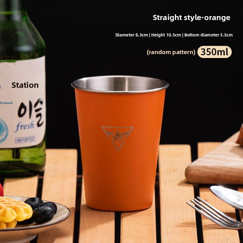 1PCS Camping Tableware Stainless Steel Outdoor Cup Portable Mug for Hiking Picnic Travel Lightweight Unbreakable Drinking Cup помаранчевий
1PCS Camping Tableware Stainless Steel Outdoor Cup Portable Mug for Hiking Picnic Travel Lightweight Unbreakable Drinking Cup помаранчевий