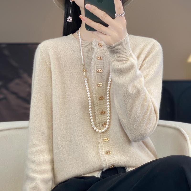 QingHe Cashmere Женский кардиган из 30% кашемира - Мягкий и теплый свитер из шерстяной смеси L
QingHe Cashmere Женский кардиган из 30% кашемира - Мягкий и теплый свитер из шерстяной смеси L