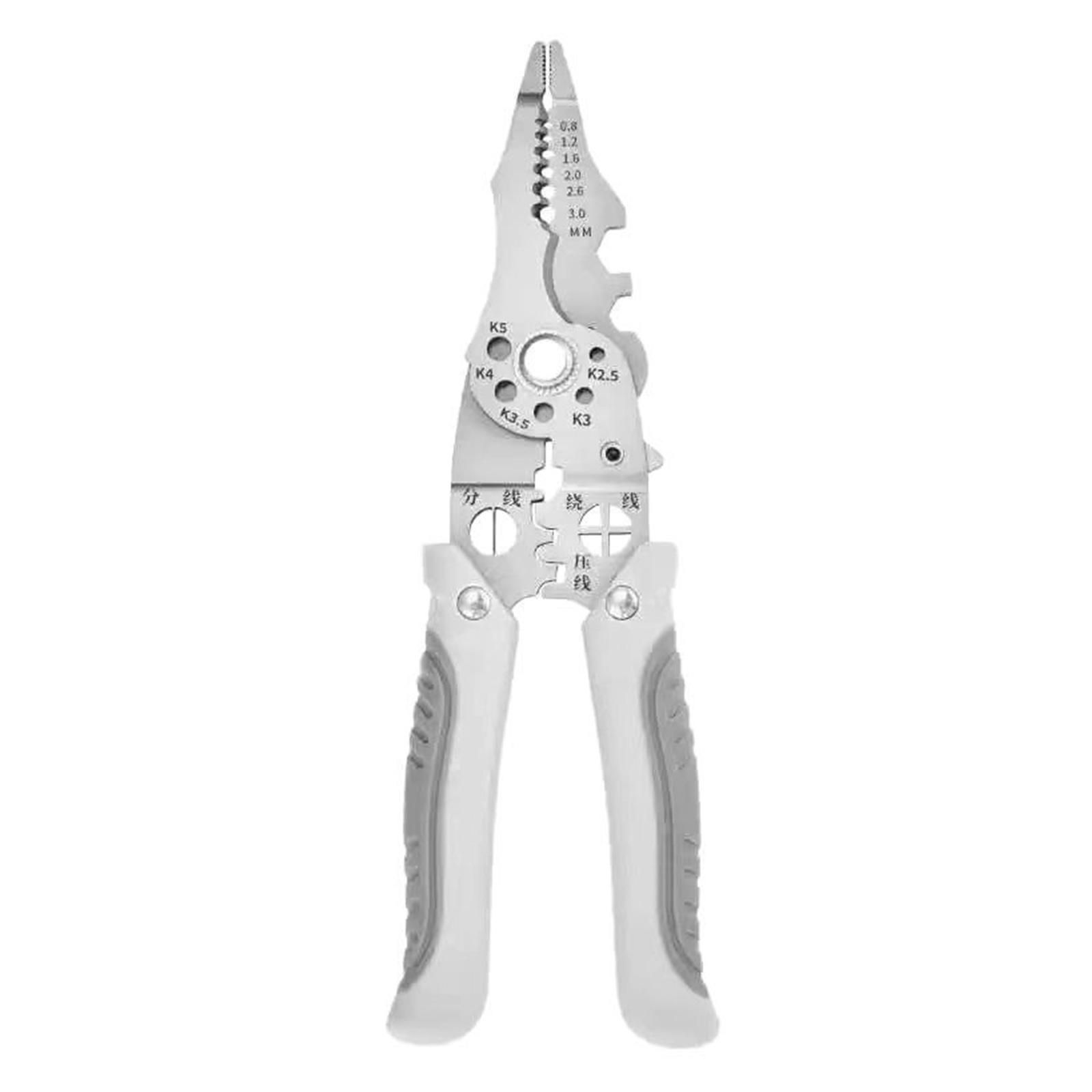 Многофункциональные плоскогубцы электрика для разделения проводов, зачистки, резки, для электриков, плоскогубцы, ручной инструмент для клемм
Многофункциональные плоскогубцы электрика для разделения проводов, зачистки, резки, для электриков, плоскогубцы, ручной инструмент для клемм