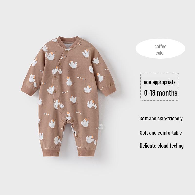 Unisex Baby Cotton Long Sleeve Jumpsuit for Outdoor Crawling - Spring/Autumn Style 66cm кавовий
Unisex Baby Cotton Long Sleeve Jumpsuit for Outdoor Crawling - Spring/Autumn Style 66cm кавовий