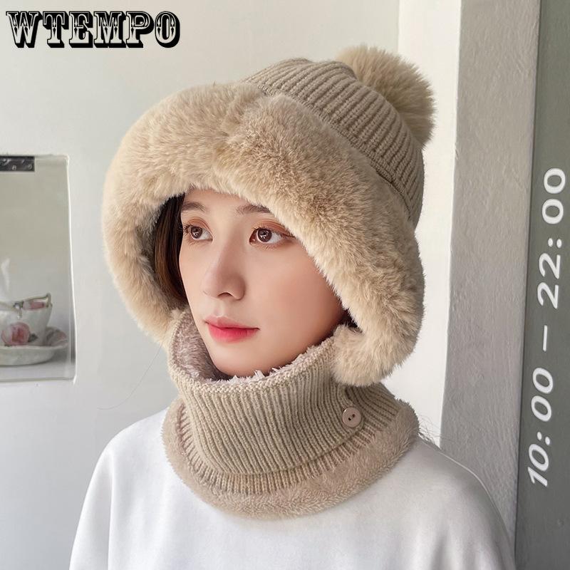 Outdoor Velvet One-piece Knitted Hat Neck and Ear Protection Warm Hat Woolen Hat
Outdoor Velvet One-piece Knitted Hat Neck and Ear Protection Warm Hat Woolen Hat
