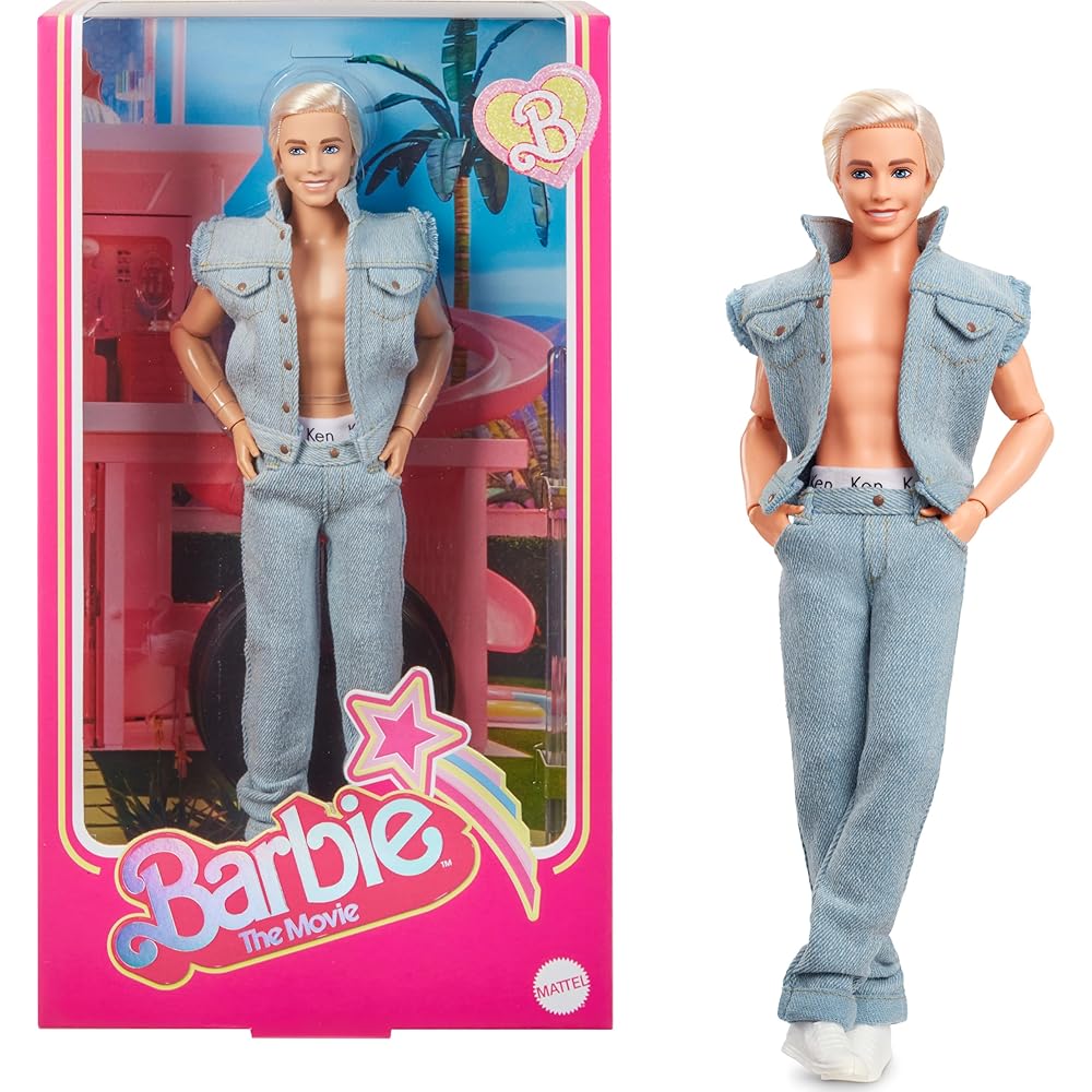 Barbie Ken Denim Fashion Doll Outfit for 6 Years and Up, Movie Inspired, Dress-Up Accessories
Barbie Ken Denim Fashion Doll Outfit for 6 Years and Up, Movie Inspired, Dress-Up Accessories
