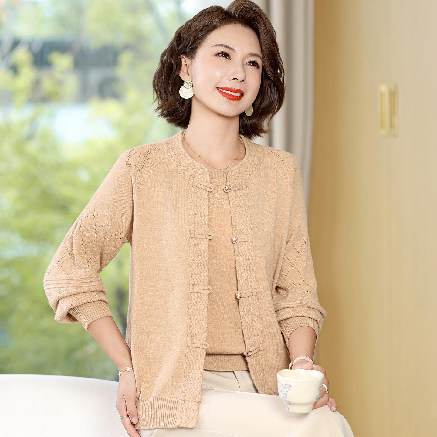 2026 Chinese Style Knit Cardigan Set for Moms: Spring & Autumn Jacket for Middle-Aged and Elderly Women 4XL (Recommended 67.5-75 kg) верблюд
2026 Chinese Style Knit Cardigan Set for Moms: Spring & Autumn Jacket for Middle-Aged and Elderly Women 4XL (Recommended 67.5-75 kg) верблюд