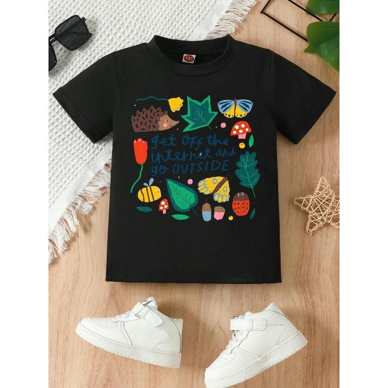 European sizes Cute Hedgehog Print, Girl s Soft Crew Neck T-shirt, Suitable for Casual Attire or Outings. 98cm чёрный
European sizes Cute Hedgehog Print, Girl s Soft Crew Neck T-shirt, Suitable for Casual Attire or Outings. 98cm чёрный