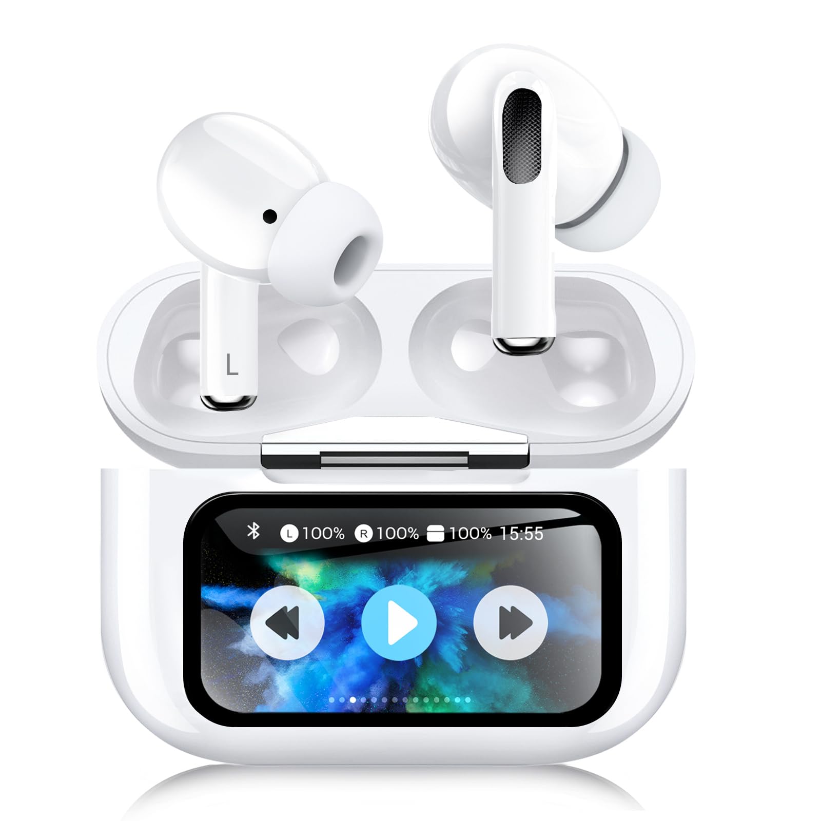 gukki Беспроводные Bluetooth-наушники с сенсорным экраном и ANC Подключаются с Открытым до 32 часов Шума Bluetooth Компактные и Одинарные или Двойные Подходят для
gukki Беспроводные Bluetooth-наушники с сенсорным экраном и ANC Подключаются с Открытым до 32 часов Шума Bluetooth Компактные и Одинарные или Двойные Подходят для