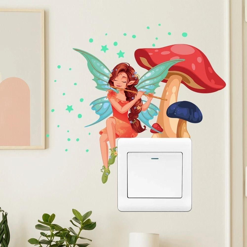 For Kids Rooms Luminous Wall Stickers Switch Stickers Fluorescent Sticker Fairy Mushroom Stickers 1pcs
For Kids Rooms Luminous Wall Stickers Switch Stickers Fluorescent Sticker Fairy Mushroom Stickers 1pcs