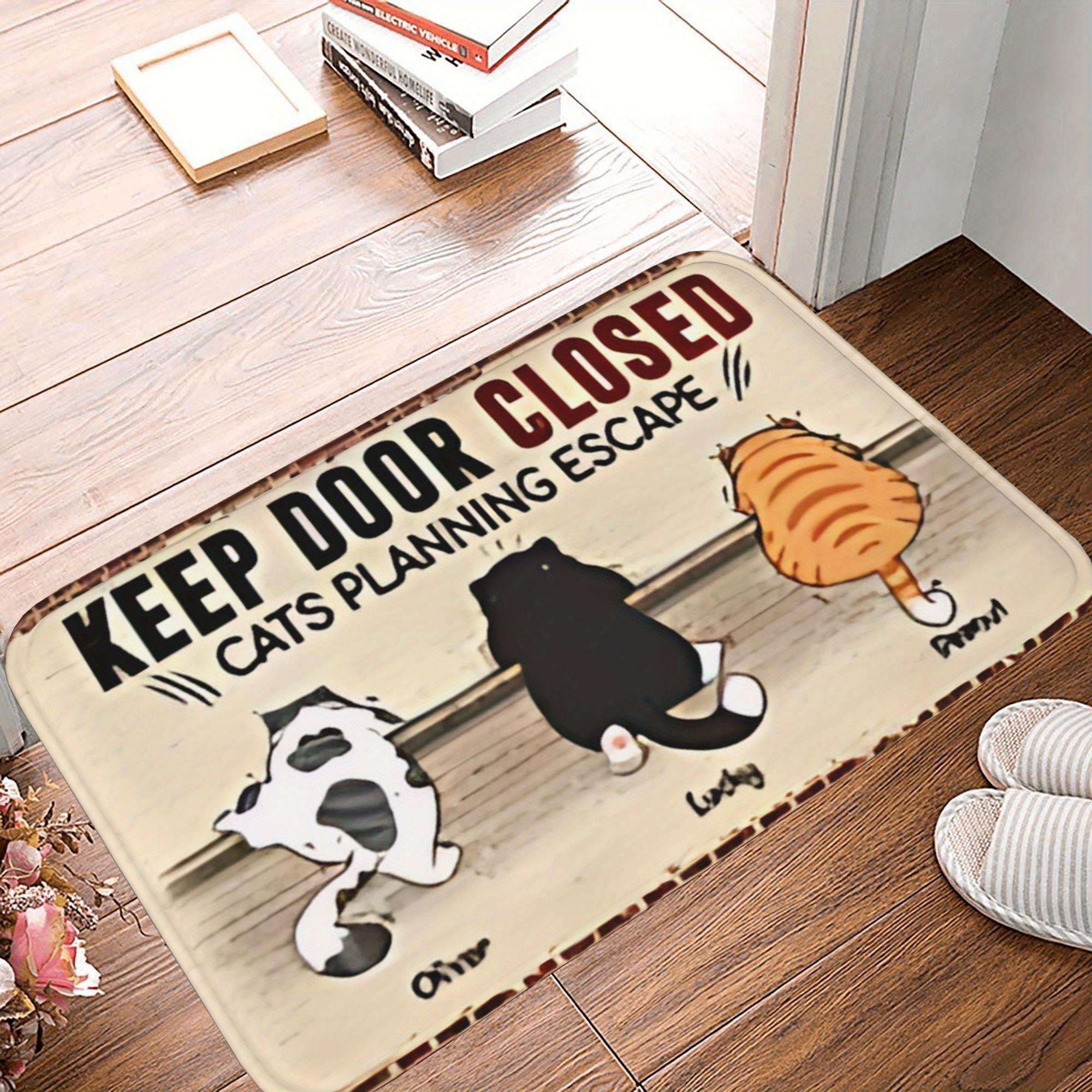 1PC Cat Escape Plan Pattern Kitchen Rug Non-Slip Door Mat Pop design Bathroom Rug Bath Mat Carpet for Home Sink Laundry Decor 40cm x 60cm
1PC Cat Escape Plan Pattern Kitchen Rug Non-Slip Door Mat Pop design Bathroom Rug Bath Mat Carpet for Home Sink Laundry Decor 40cm x 60cm