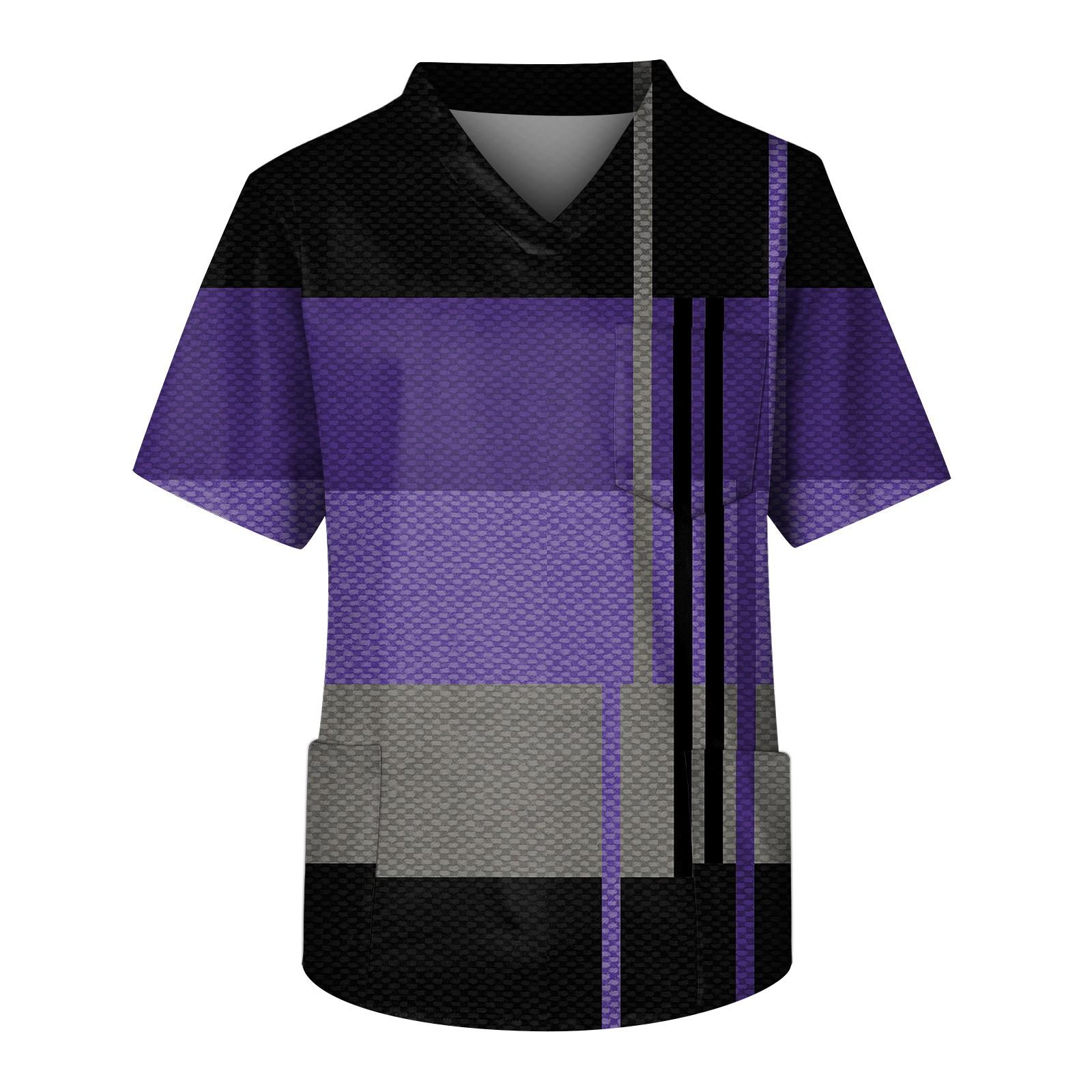 Мужской топ с короткими рукавами и V-образным вырезом с принтом мелких животных нагрудный карман и карман для ухода XL фиолетовый
Мужской топ с короткими рукавами и V-образным вырезом с принтом мелких животных нагрудный карман и карман для ухода XL фиолетовый