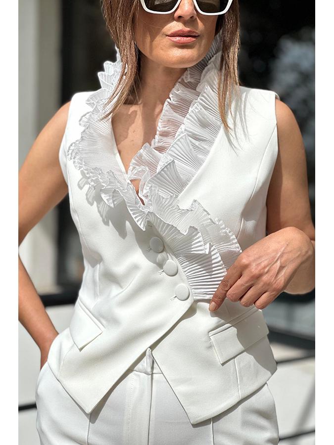 Комплект из европейского и американского жилета и длинных брюк без рукавов 2024 года - Женская весенне-летняя мода XL
Комплект из европейского и американского жилета и длинных брюк без рукавов 2024 года - Женская весенне-летняя мода XL