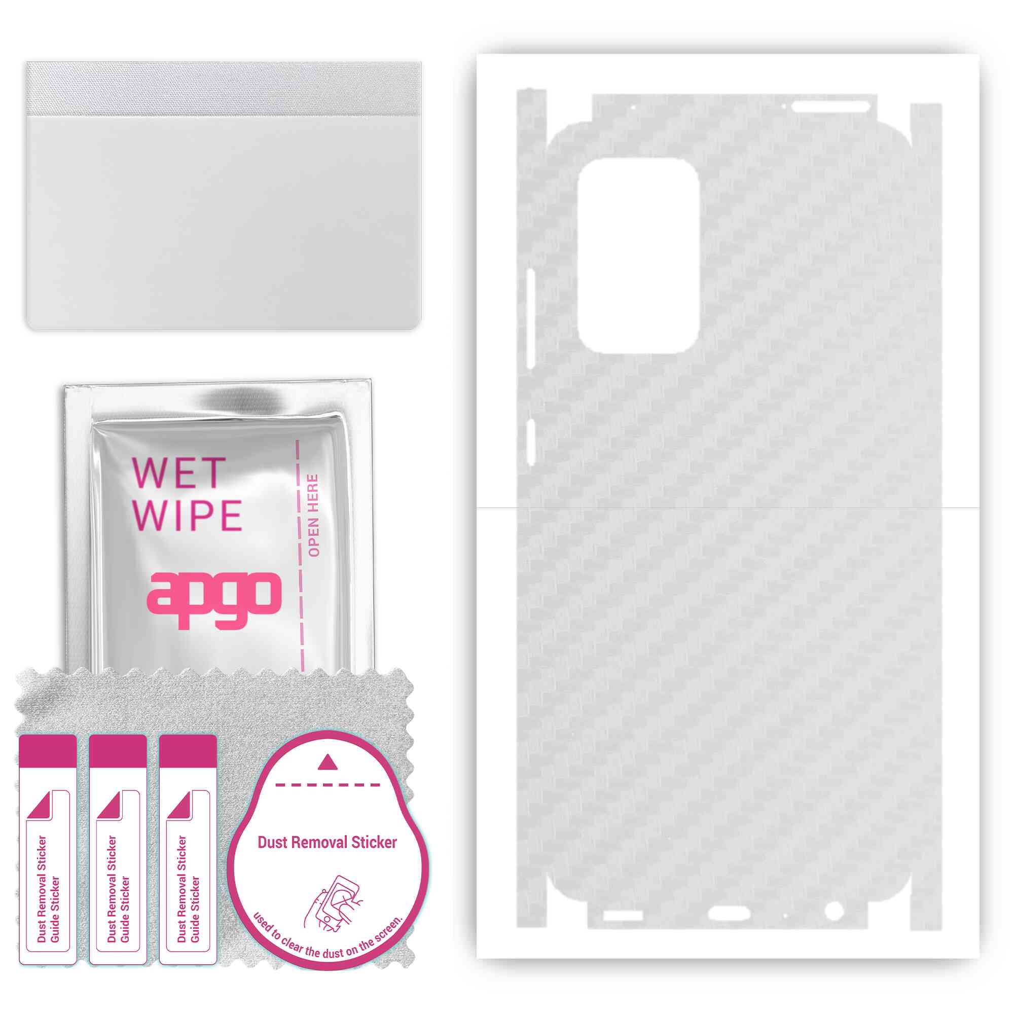 Apgo Protective Skin Sticker for the back+sides compatible with Samsung Galaxy A52 4G, Full Wrap Film, Foil, Vinyl - Pattern Transparent Carbon
Apgo Protective Skin Sticker for the back+sides compatible with Samsung Galaxy A52 4G, Full Wrap Film, Foil, Vinyl - Pattern Transparent Carbon
