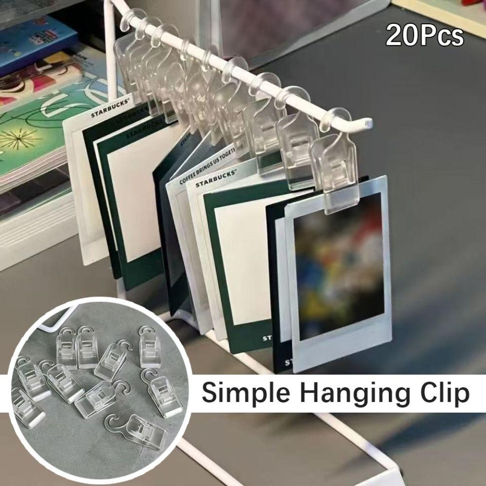 20Pcs Plastic Hook Clip Transparent Sorting Storage Clip Mini Snack Sealing Clip File 20Pcs
20Pcs Plastic Hook Clip Transparent Sorting Storage Clip Mini Snack Sealing Clip File 20Pcs