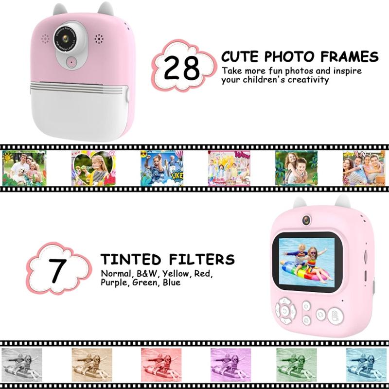 1200W Pixel 2.4-inch IPS Screen Kids Instant Camera Portable Cute Inkless Print Camera,Standard Version Purple
1200W Pixel 2.4-inch IPS Screen Kids Instant Camera Portable Cute Inkless Print Camera,Standard Version Purple