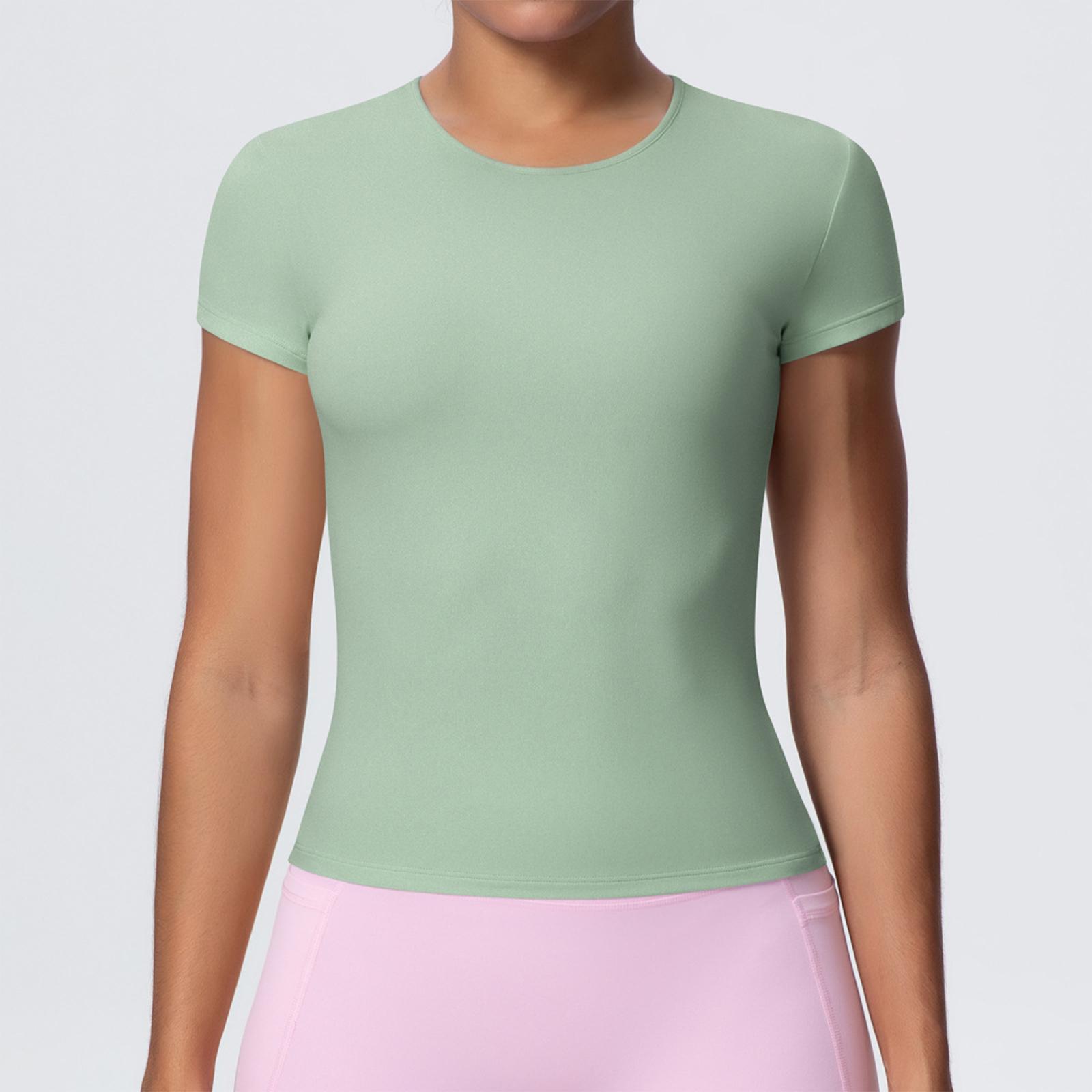 Women s Fashionable Color Slim Fit Short Sleeved Breathable Yoga Suit T-shirt Running Training Fitness Top L
Women s Fashionable Color Slim Fit Short Sleeved Breathable Yoga Suit T-shirt Running Training Fitness Top L