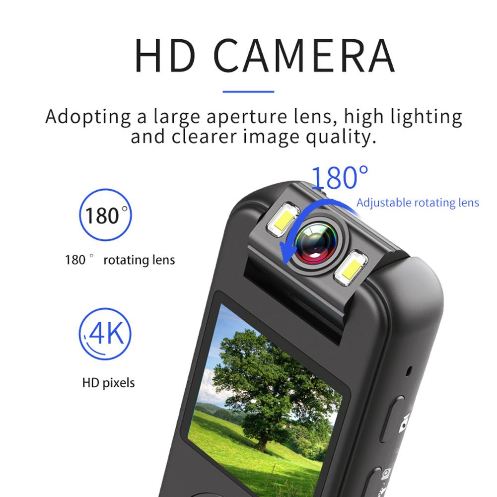 4K HD Mini Camera Wireless WiFi Hotspot Law Enforcement Recorder 180 Rotatable Len Body Camera IR Night Vision DVR Police Cam
4K HD Mini Camera Wireless WiFi Hotspot Law Enforcement Recorder 180 Rotatable Len Body Camera IR Night Vision DVR Police Cam