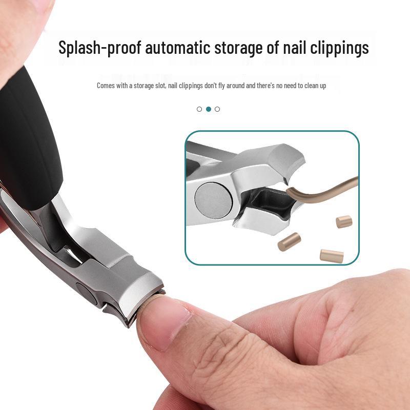 Anti-Splash Stainless Steel Curved Nail Clippers for Thick and Hard Nails 
Anti-Splash Stainless Steel Curved Nail Clippers for Thick and Hard Nails