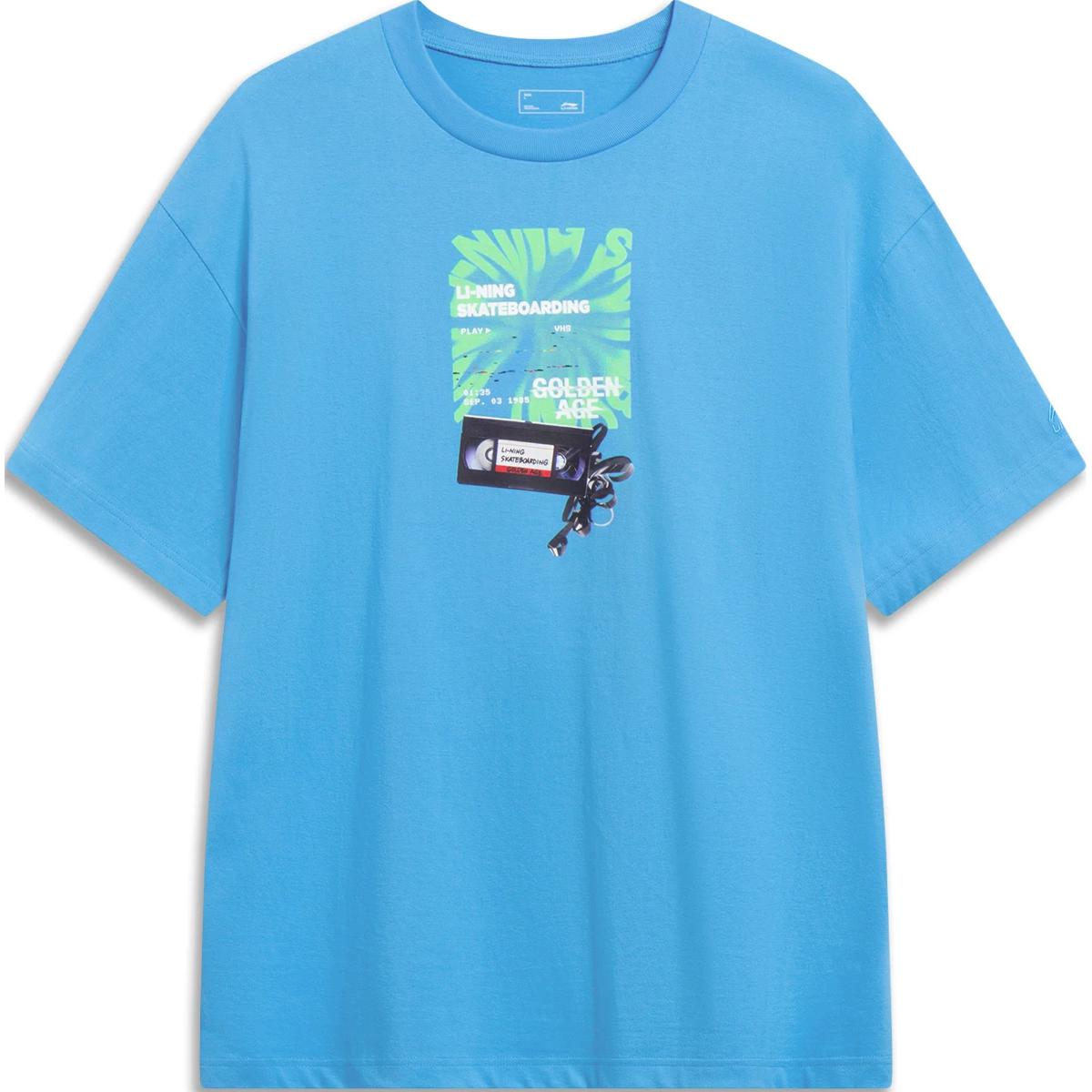 Li Ning Skateboard Series Printed Letter Round Neck Comfortable Versatile Breathable Loose Short Sleeve T-Shirt Unisex Tops Bachelor-Blue AHST085-2 2XL
Li Ning Skateboard Series Printed Letter Round Neck Comfortable Versatile Breathable Loose Short Sleeve T-Shirt Unisex Tops Bachelor-Blue AHST085-2 2XL