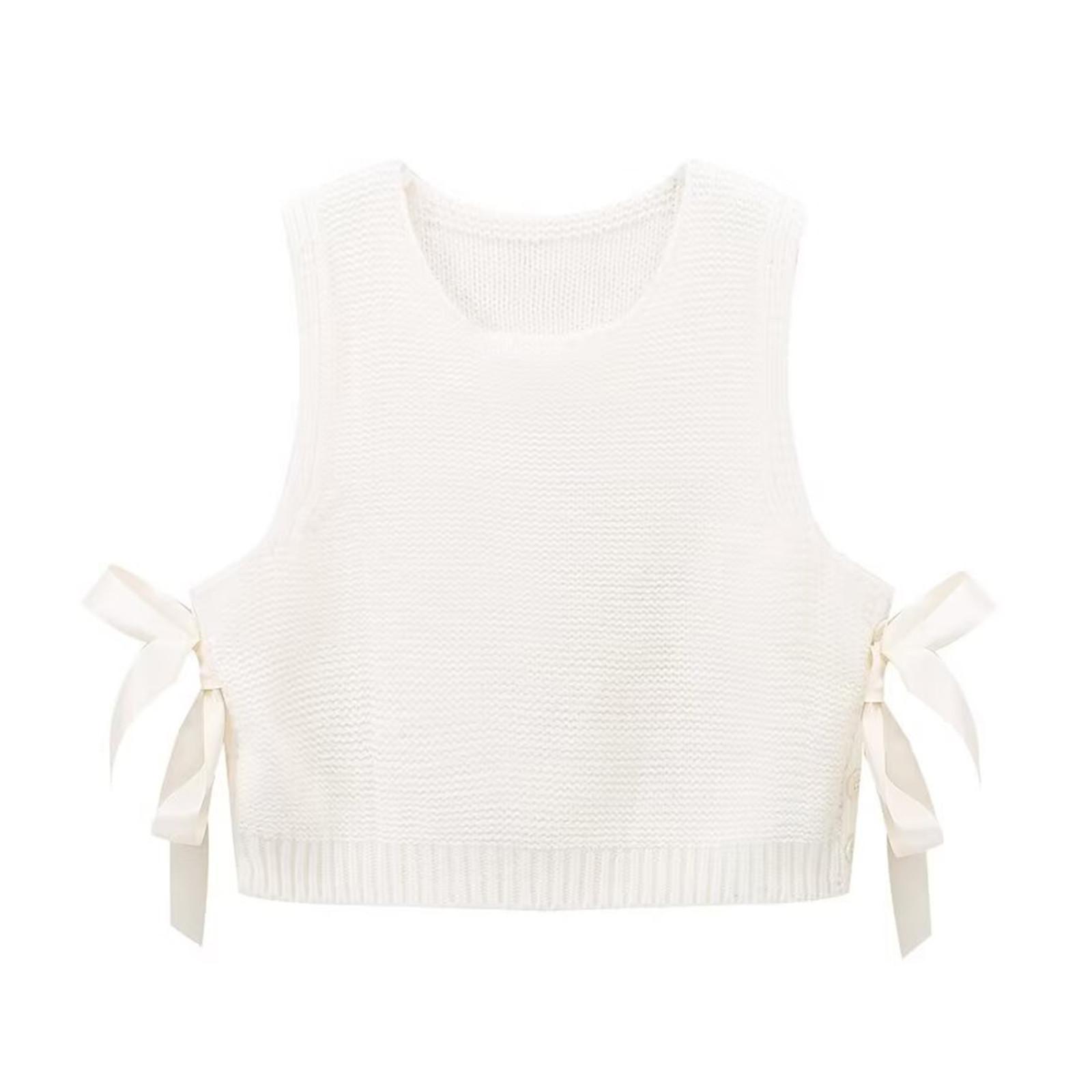 Женский жилет-свитер с завязкой-бабочкой сбоку, повседневный вязаный кардиган-жилет с завязкой на талии L белый
Женский жилет-свитер с завязкой-бабочкой сбоку, повседневный вязаный кардиган-жилет с завязкой на талии L белый