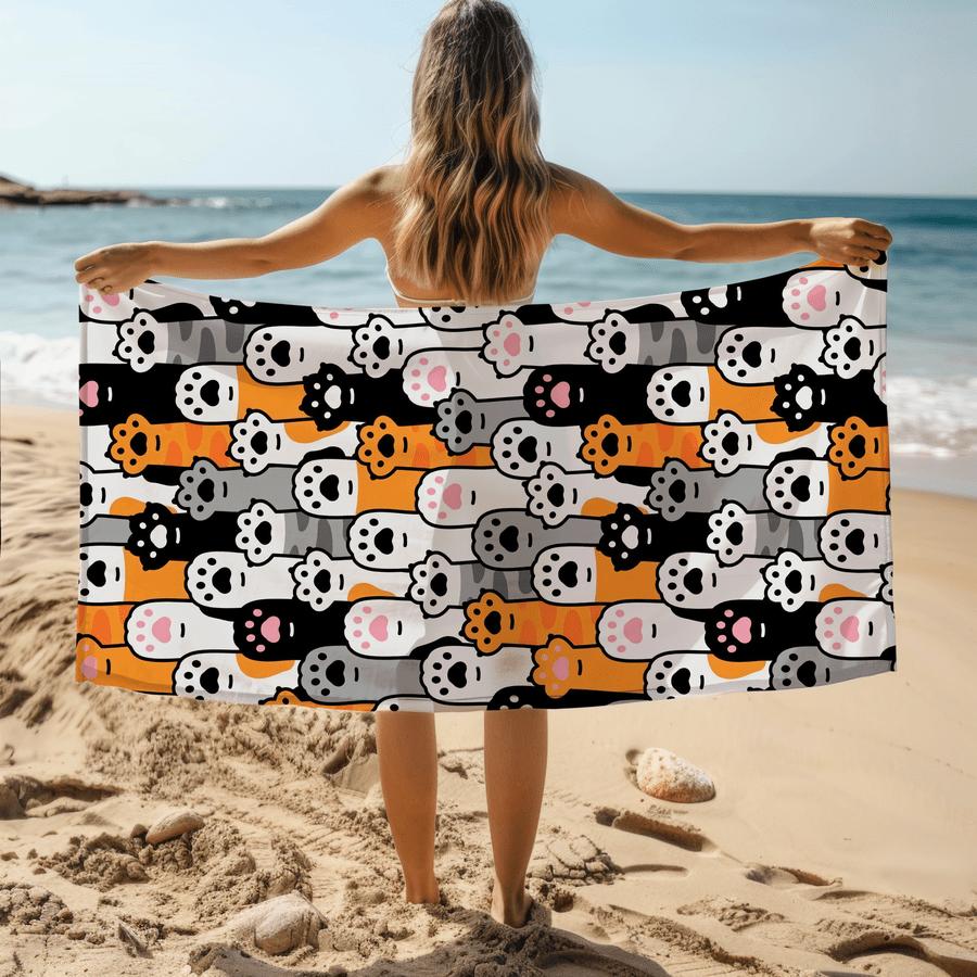 Cute Cat Dog Beach Towel, Quick Dry Soft Absorbent Microfiber Lightweight for Swimming Camping Bathing Playful Gift W30*H60(CM)
Cute Cat Dog Beach Towel, Quick Dry Soft Absorbent Microfiber Lightweight for Swimming Camping Bathing Playful Gift W30*H60(CM)