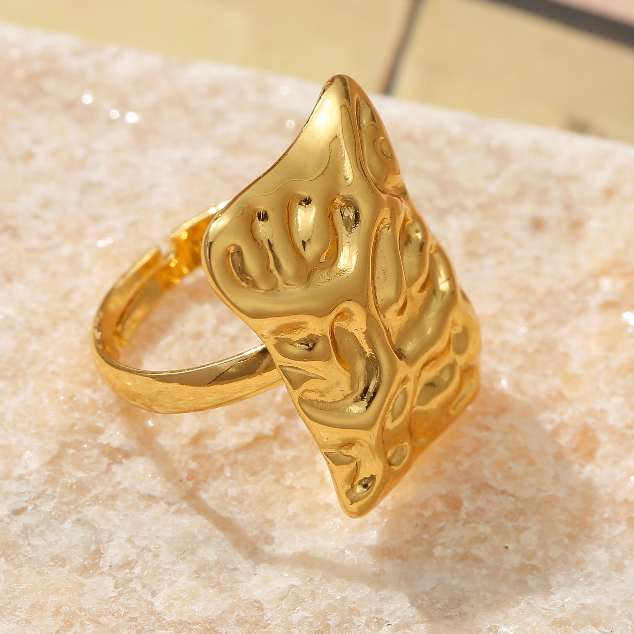 Golden Plated Irregular Textured Open Adjustable Ring for Women Abstract Art Statement Jewelry Gift resizable золотий
Golden Plated Irregular Textured Open Adjustable Ring for Women Abstract Art Statement Jewelry Gift resizable золотий