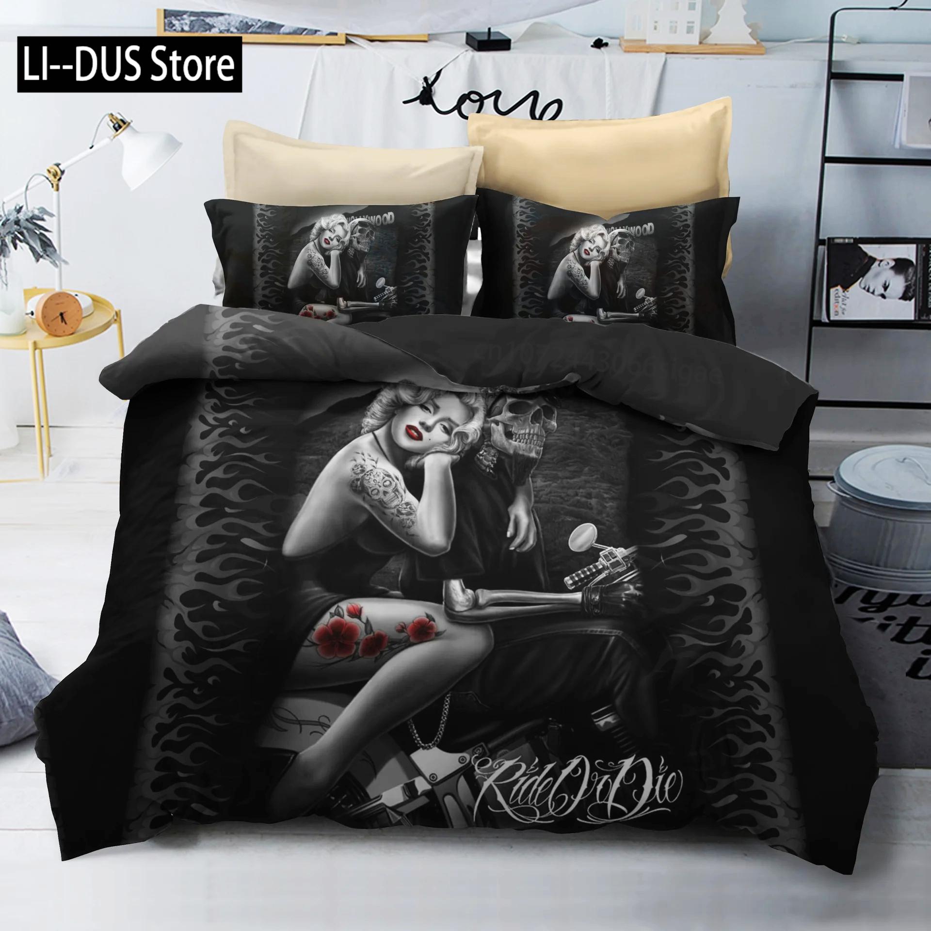 Human Skeleton Skull 3D Printed Bedding Set Motorcyc and Beauty Duvet Cover Sets Beds Quilt Covers Single Double Queen King Size 135x200cm
Human Skeleton Skull 3D Printed Bedding Set Motorcyc and Beauty Duvet Cover Sets Beds Quilt Covers Single Double Queen King Size 135x200cm