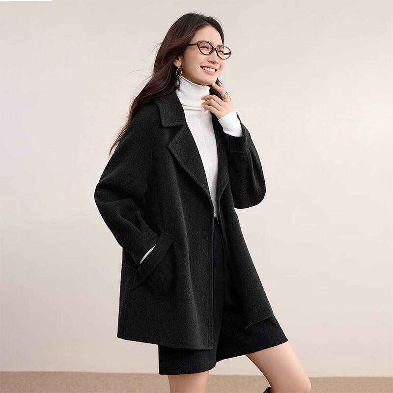 Women s British Style Lamb Wool Blend Double-Sided Woolen Coat L
Women s British Style Lamb Wool Blend Double-Sided Woolen Coat L