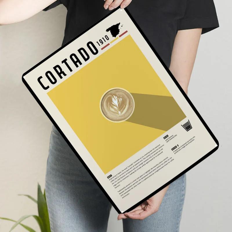 Cortado Coffee Poster Sign Retro Poster Vintage Interior Decoration Custom Metal Tin Signs for Wall Art Decoration Gaming Deko 20x30cm(7.8x11.8inch)
Cortado Coffee Poster Sign Retro Poster Vintage Interior Decoration Custom Metal Tin Signs for Wall Art Decoration Gaming Deko 20x30cm(7.8x11.8inch)