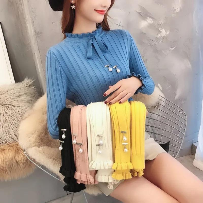 Женский осенне-зимний однотонный тонкий вязаный свитер с длинными рукавами и высоким воротником, тонкий вязаный свитер
Женский осенне-зимний однотонный тонкий вязаный свитер с длинными рукавами и высоким воротником, тонкий вязаный свитер