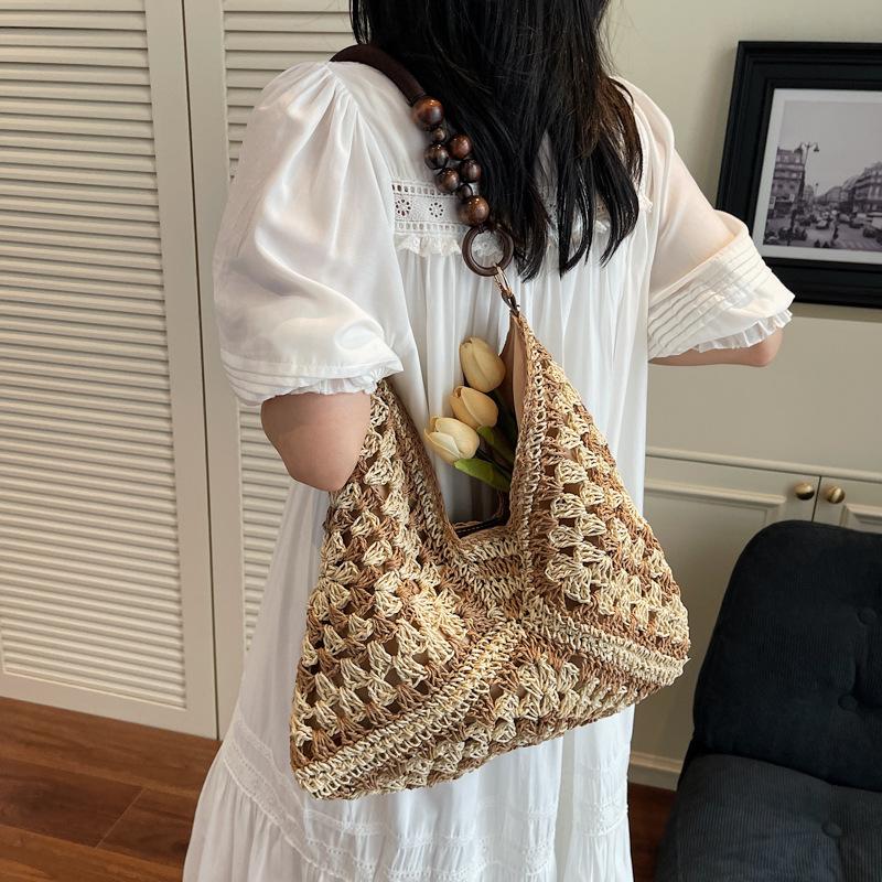 Large capacity woven bag women s 2025 new summer vacation straw bag versatile shoulder tote bag чорний
Large capacity woven bag women s 2025 new summer vacation straw bag versatile shoulder tote bag чорний