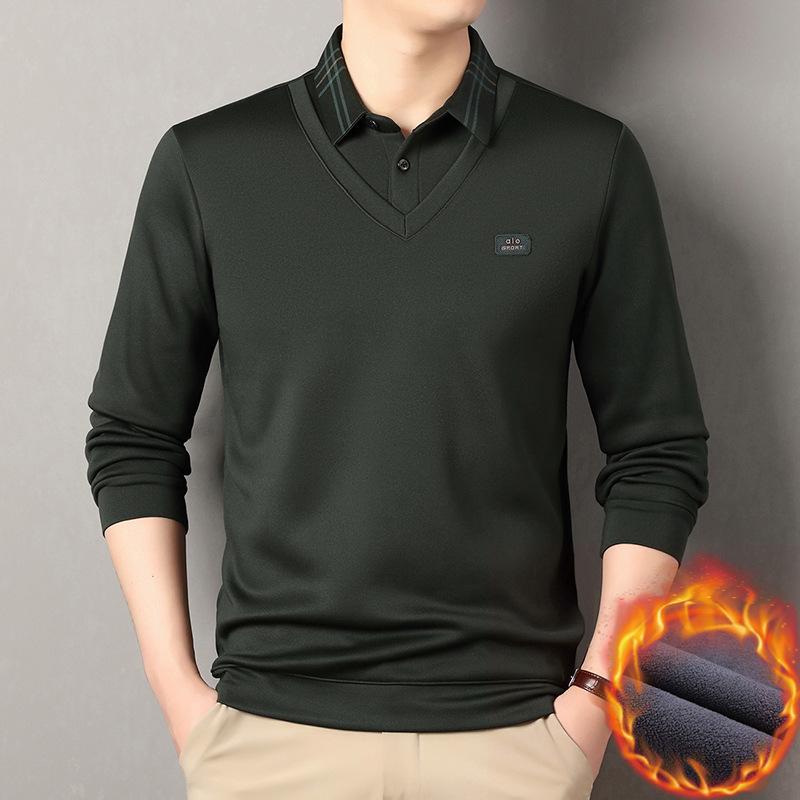 Men s Winter Velvet Lapel Polo Shirt - Thickened, Warm, Fashionable Casual Two-Piece Design XL зелений/сірий колір
Men s Winter Velvet Lapel Polo Shirt - Thickened, Warm, Fashionable Casual Two-Piece Design XL зелений/сірий колір