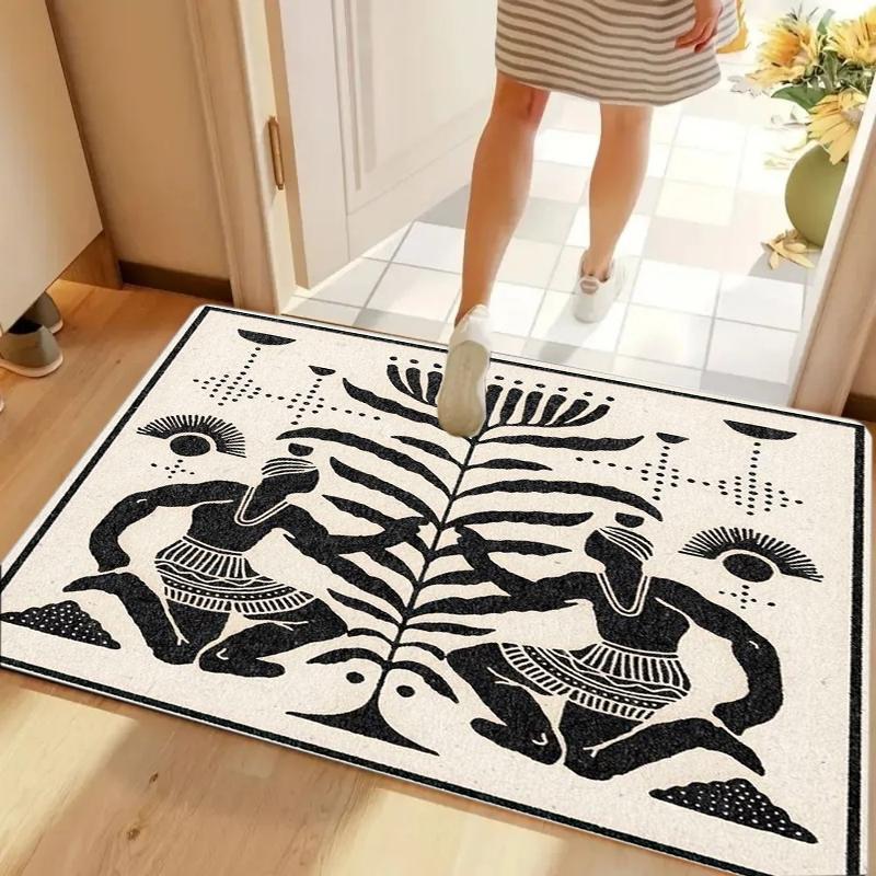 Artistic Black White Figure Pipe Plant Carpet Non-slip Washable Door Mat Rugs for Entryway Bohemian Decor Home Decoration 40cm x 60cm
Artistic Black White Figure Pipe Plant Carpet Non-slip Washable Door Mat Rugs for Entryway Bohemian Decor Home Decoration 40cm x 60cm