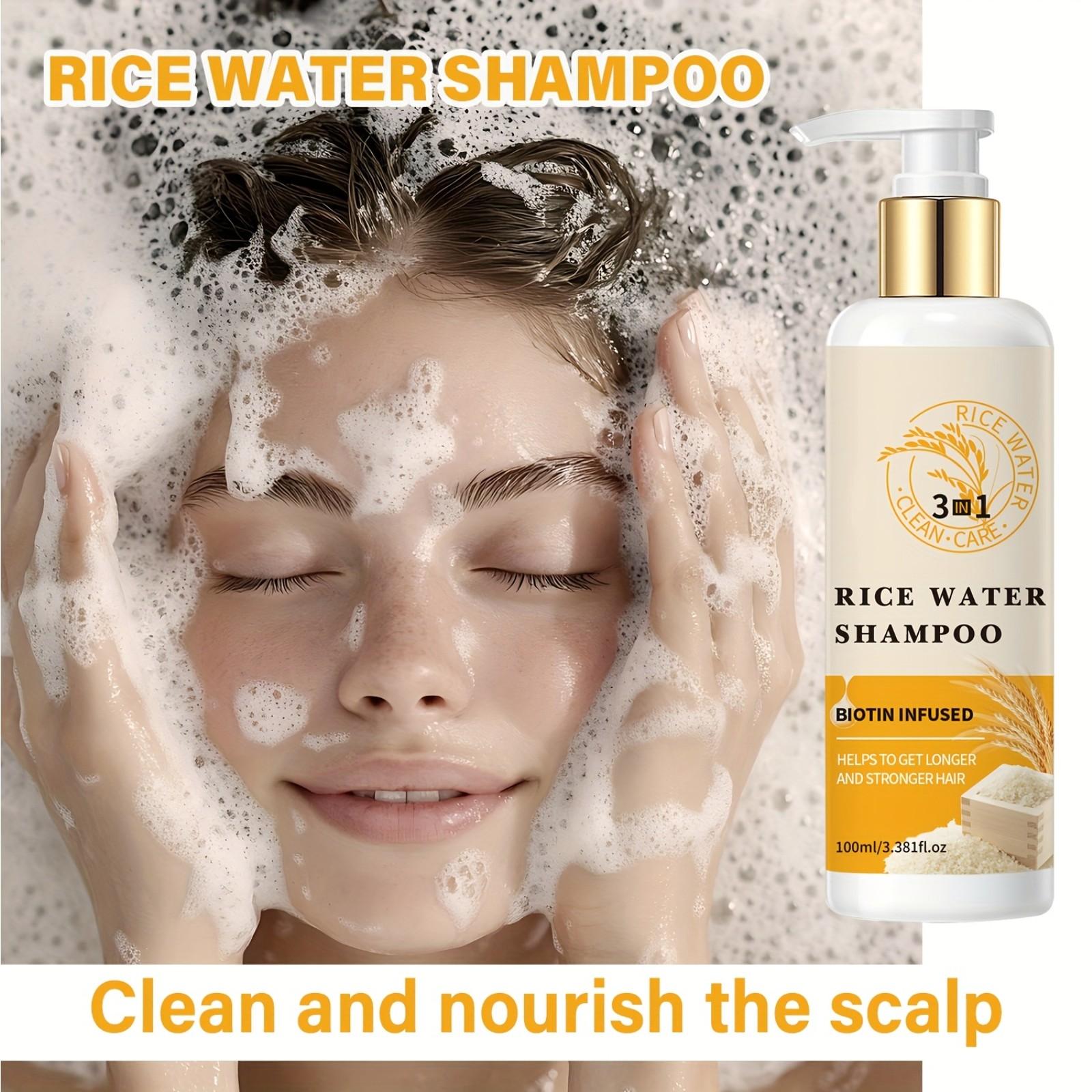 Rice Puree Shampoo, Smooths Frizzy Hair, Deeply Cleanses The Scalp And Nourishes The Hair, Suitable For Men And Women 100ML One Size
Rice Puree Shampoo, Smooths Frizzy Hair, Deeply Cleanses The Scalp And Nourishes The Hair, Suitable For Men And Women 100ML One Size