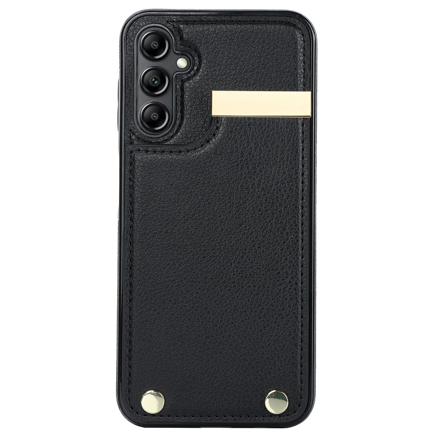For Samsung Galaxy S24 Case TPU+PU Leather+Metal Hardware Phone Cover with Card Holder White
For Samsung Galaxy S24 Case TPU+PU Leather+Metal Hardware Phone Cover with Card Holder White