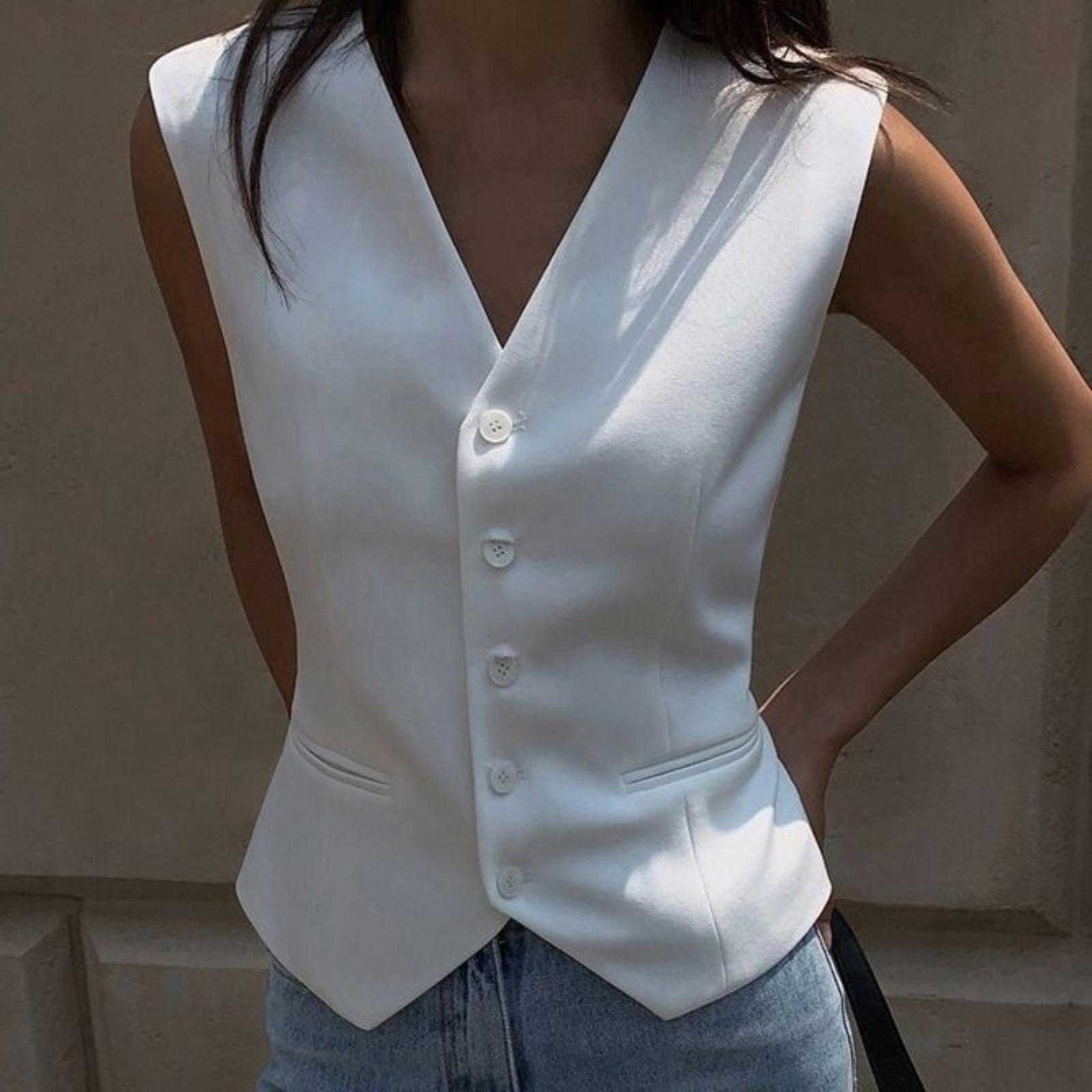 Women s Summer Sleeveless Waistcoat Cardigan Top With Vest XXL білий
Women s Summer Sleeveless Waistcoat Cardigan Top With Vest XXL білий