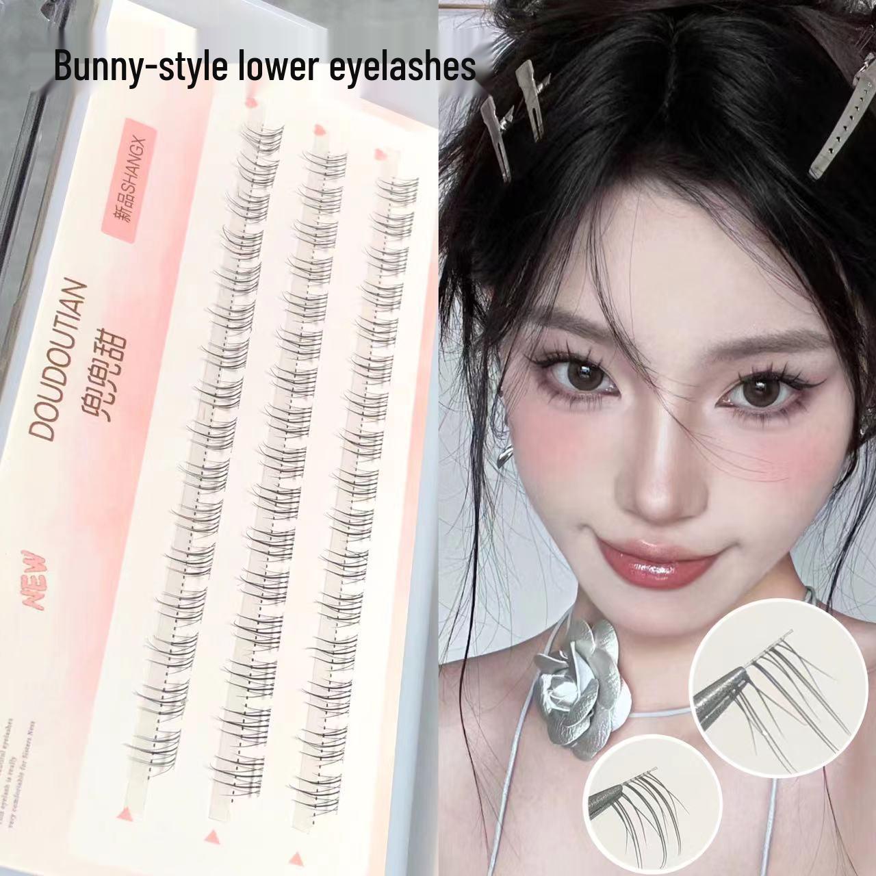 Sweet Bunny Doudou Natural Lower Eyelashes - Soft, Segmented, Transparent Thin Stem
Sweet Bunny Doudou Natural Lower Eyelashes - Soft, Segmented, Transparent Thin Stem