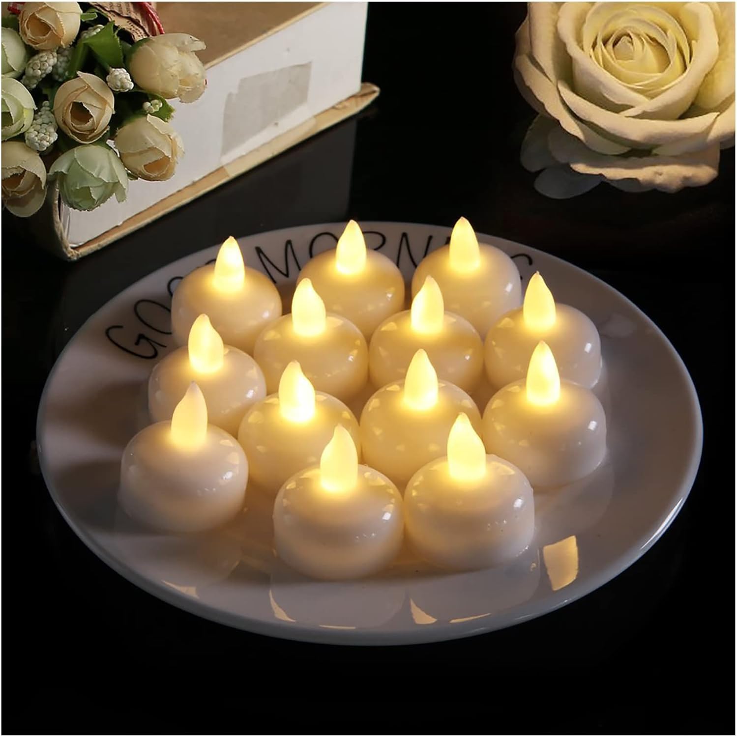 Flameless LED Floating Candles H40MM Waterproof LED Floating Tealights Battery Water Activated Tealights for Weddings Pool Party 12 Pack
Flameless LED Floating Candles H40MM Waterproof LED Floating Tealights Battery Water Activated Tealights for Weddings Pool Party 12 Pack
