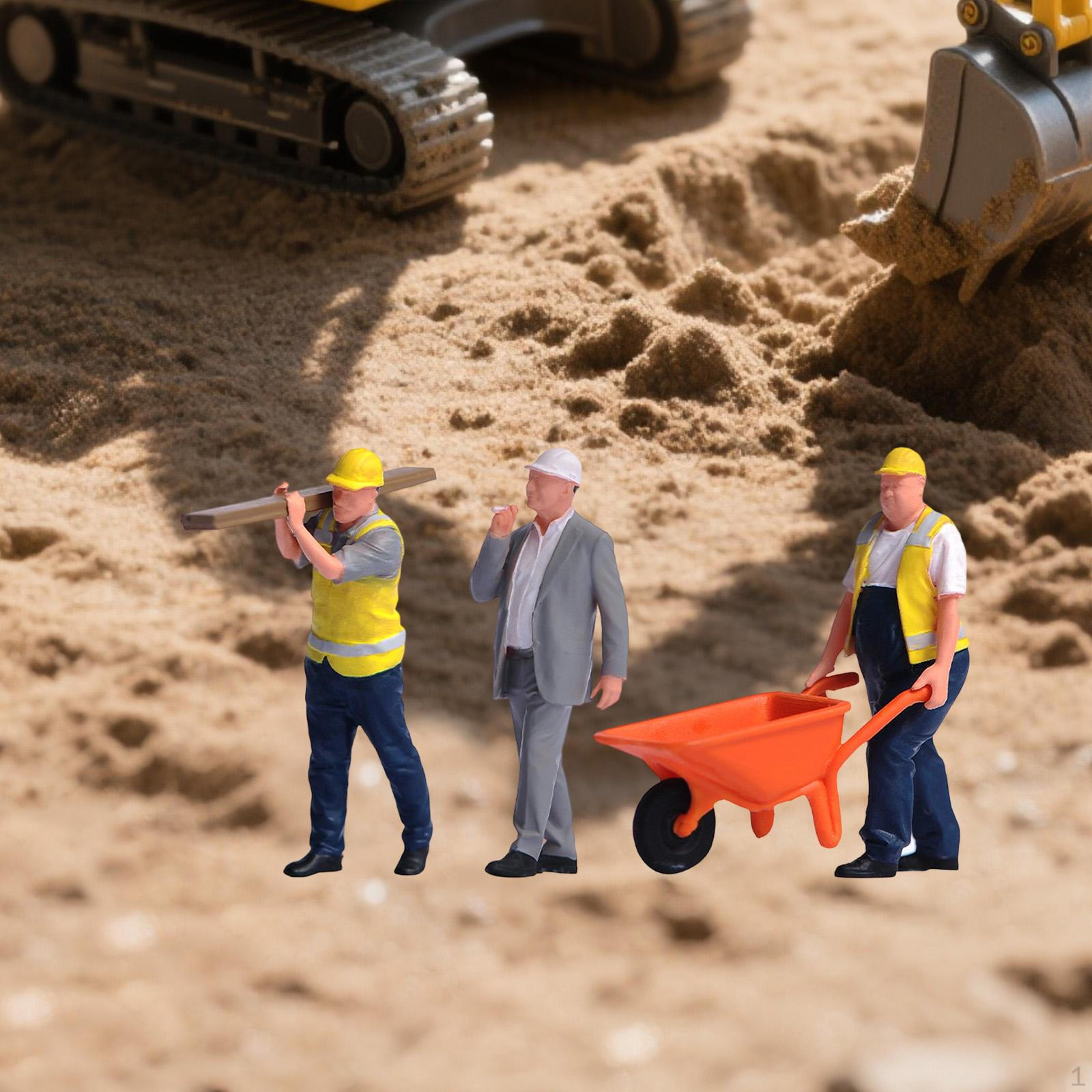 Miniature Figure Set: Construction Workers, Handpainted, Made of Resin, for Dioramas And Realistic Style D
Miniature Figure Set: Construction Workers, Handpainted, Made of Resin, for Dioramas And Realistic Style D