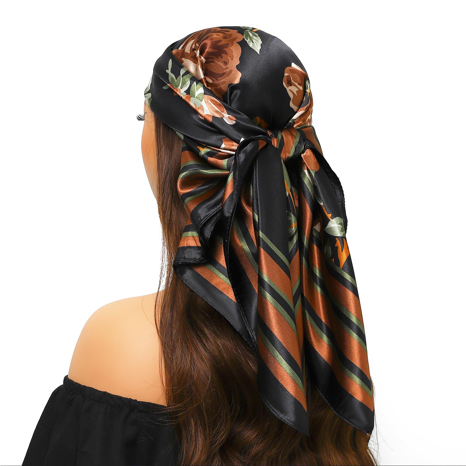 Fashion Scarves For Women Print Silk Satin Head Scarf Female 90Cmx90Cm Square Shawl Large Hijab Scarfs For Ladies
Fashion Scarves For Women Print Silk Satin Head Scarf Female 90Cmx90Cm Square Shawl Large Hijab Scarfs For Ladies