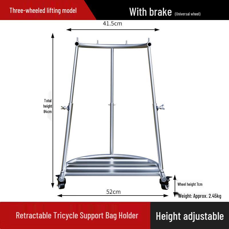 Upgraded 3-Wheel Telescopic Grain Bag Holder
Upgraded 3-Wheel Telescopic Grain Bag Holder