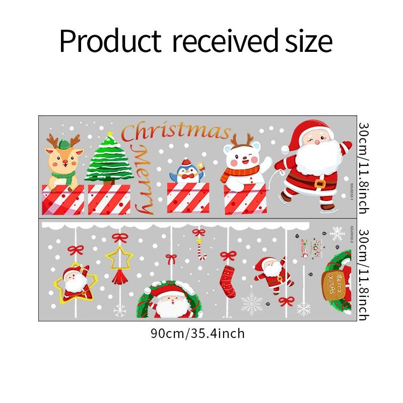 Electrostatic UV Cartoon Santa Glass Sticker Window Sticker Door Home Decoration Wall decor Self-adhesive 30x90cm 2pcs
Electrostatic UV Cartoon Santa Glass Sticker Window Sticker Door Home Decoration Wall decor Self-adhesive 30x90cm 2pcs