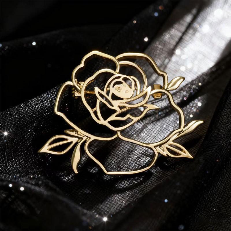Exquisite Stainless Steel Rose & Lily Brooch - Elegant Clothing Pin Accessory
Exquisite Stainless Steel Rose & Lily Brooch - Elegant Clothing Pin Accessory