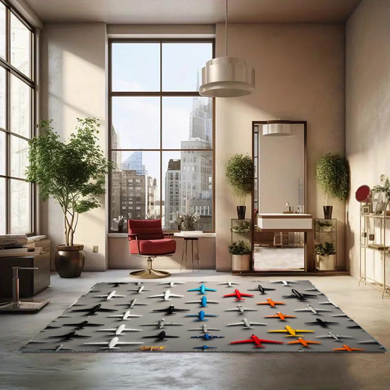 Mini Planes Rug Aviation Kids Entryway Doormat NonSlip Easy Clean Fun Home Decor Carpet for Living Room Bedroom Pet Friendly 40X60cm
Mini Planes Rug Aviation Kids Entryway Doormat NonSlip Easy Clean Fun Home Decor Carpet for Living Room Bedroom Pet Friendly 40X60cm