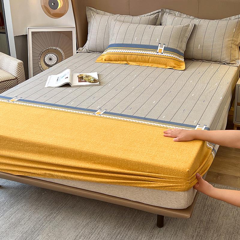 Толстая фланелевая простыня на резинке из чистого хлопка: Нескользящий, Всеохватывающий Наматрасник 150x200cm Fitted Sheet + 2 Pillowcases
Толстая фланелевая простыня на резинке из чистого хлопка: Нескользящий, Всеохватывающий Наматрасник 150x200cm Fitted Sheet + 2 Pillowcases