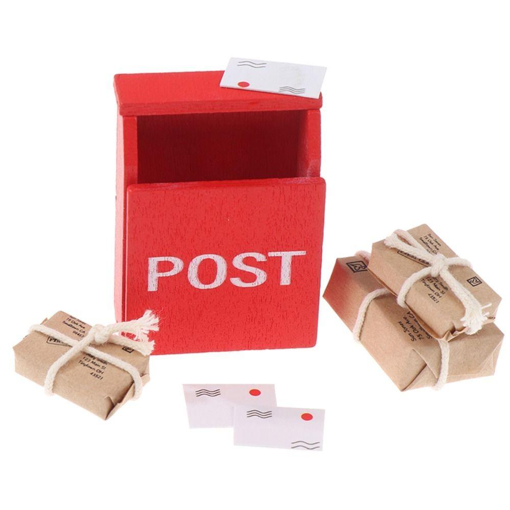 Craft Mini Mailbox With Mail Sack Postcard Dollhouse Miniature Letter Box Simulation Furniture Toy 1set
Craft Mini Mailbox With Mail Sack Postcard Dollhouse Miniature Letter Box Simulation Furniture Toy 1set