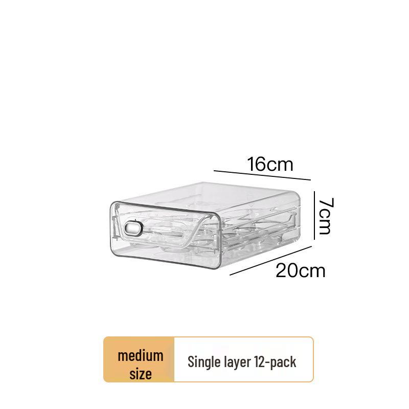 Японский органайзер для хранения яиц в холодильнике - Креативный лоток для яиц для сохранения свежести, выдвижного типа.
Японский органайзер для хранения яиц в холодильнике - Креативный лоток для яиц для сохранения свежести, выдвижного типа.