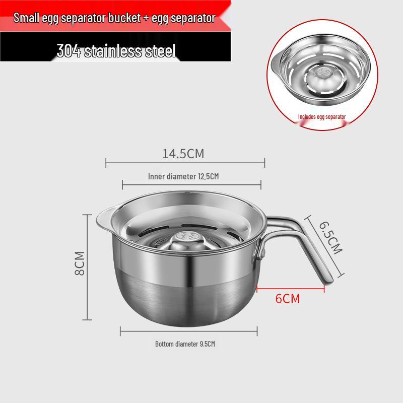 304 Stainless Steel Egg Separator Set - Egg White, Yolk, and Protein Filter for Baby Food, Three Pieces
304 Stainless Steel Egg Separator Set - Egg White, Yolk, and Protein Filter for Baby Food, Three Pieces