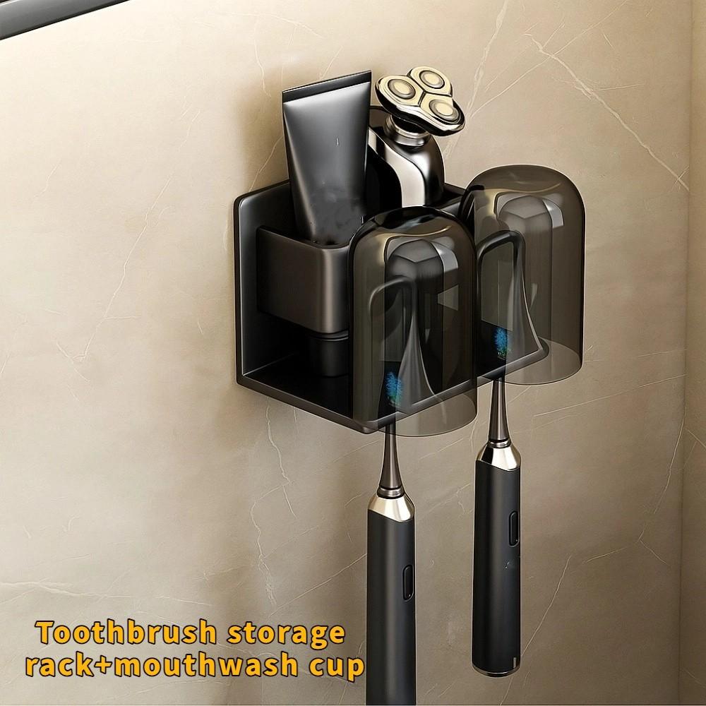 Strong Load-bearing Wall Mounted Organizer No Punching Install Bathroom Accessories Bathroom Black 2 cups
Strong Load-bearing Wall Mounted Organizer No Punching Install Bathroom Accessories Bathroom Black 2 cups