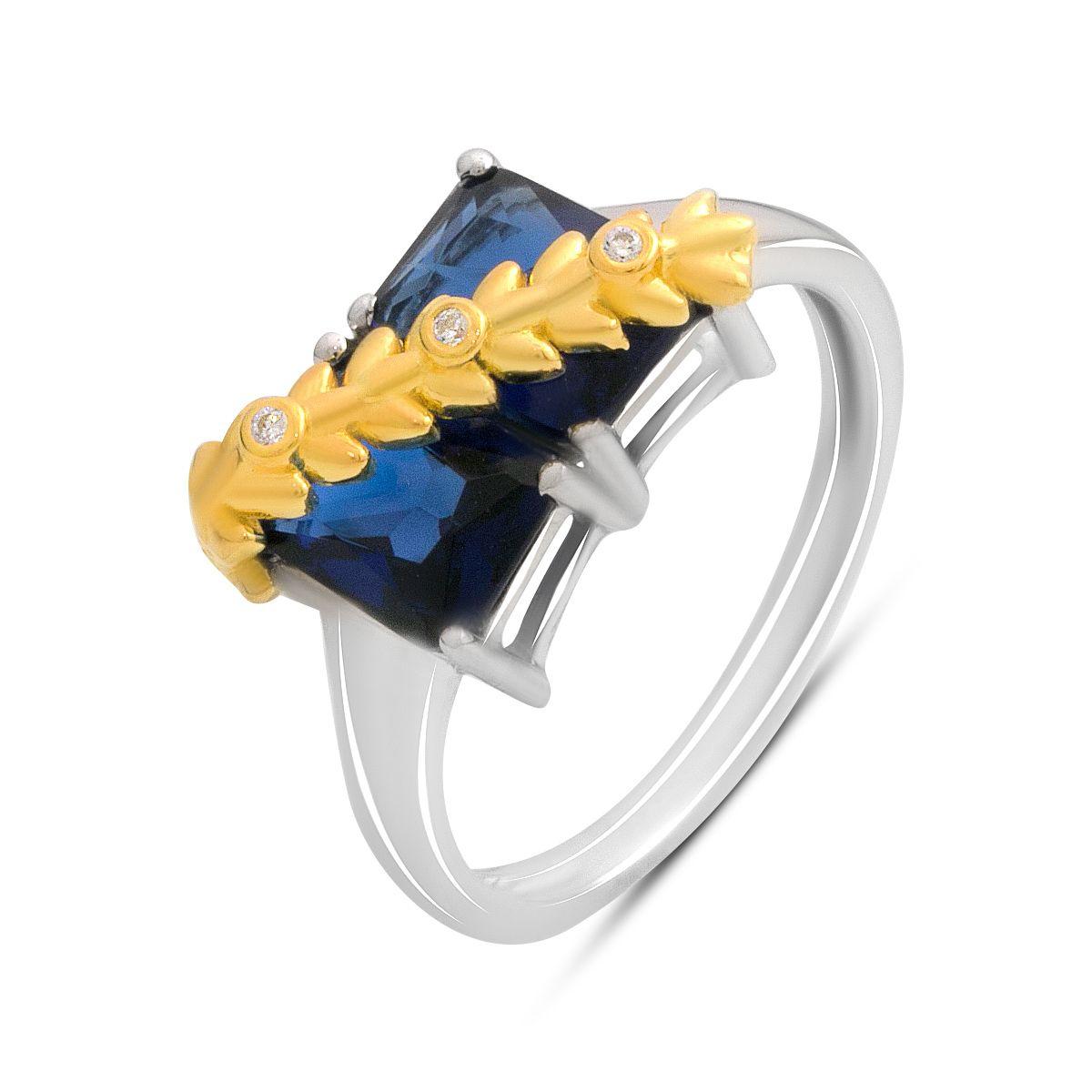 Серебряное кольцо с сапфиром nano 2.148ct, фианитами, вес изделия 3,43 гр (2195177) 18 синій
Серебряное кольцо с сапфиром nano 2.148ct, фианитами, вес изделия 3,43 гр (2195177) 18 синій
