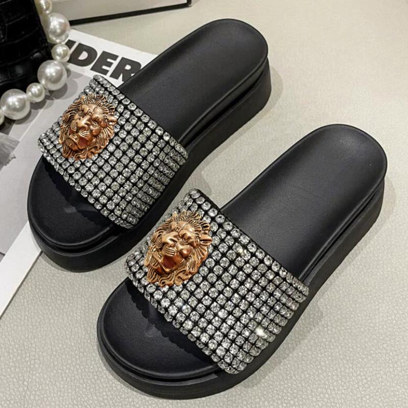Fashion Net red slippers female summer wear non-slip muffin thick sole flip-flops 100 wedge heel rhinestone beach shoes 35 35
Fashion Net red slippers female summer wear non-slip muffin thick sole flip-flops 100 wedge heel rhinestone beach shoes 35 35