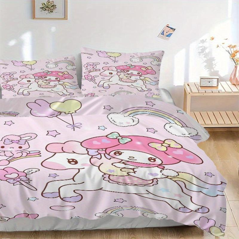 3pcs My Melody on Horseback Print Cover Set Ultra Soft, Breathable, and Comfortable Bedding with Stylish Design for Bedroom and Guest Room Decor 135x200cm
3pcs My Melody on Horseback Print Cover Set Ultra Soft, Breathable, and Comfortable Bedding with Stylish Design for Bedroom and Guest Room Decor 135x200cm
