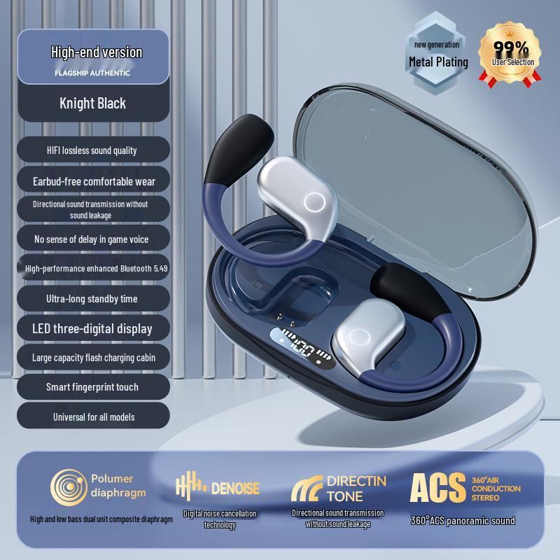New Sports Style Bluetooth Ear-hook Headset with Color-Block Design and Long Battery Life
New Sports Style Bluetooth Ear-hook Headset with Color-Block Design and Long Battery Life